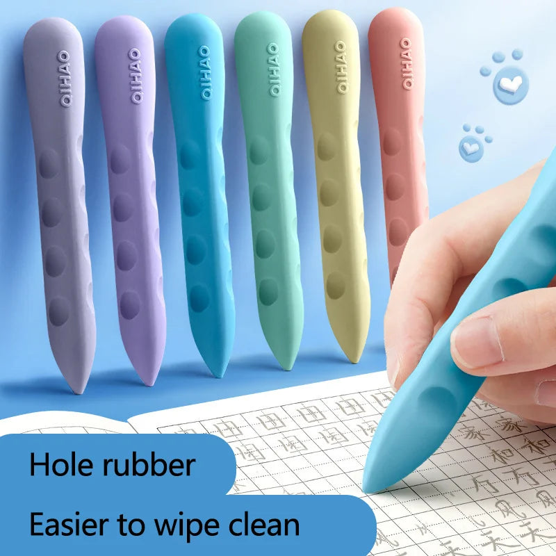 Gomme à trous très grand pour les élèves du primaire, sans marques ni sans copeaux, grande gomme créative pour les enfants sont durables