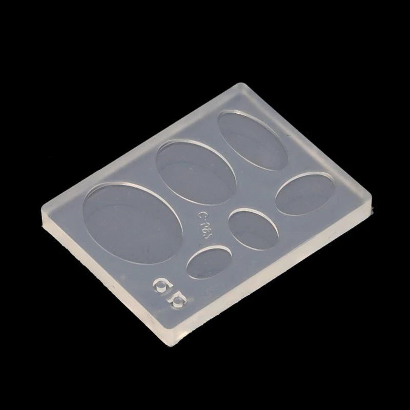 E21F Silicone Rond Moule résine Ellipse Moules