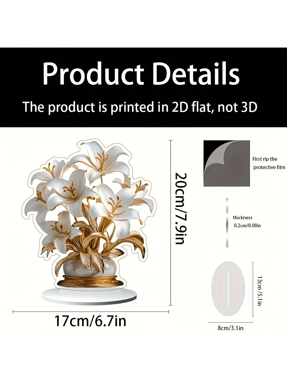 1 décoration de bureau de lys