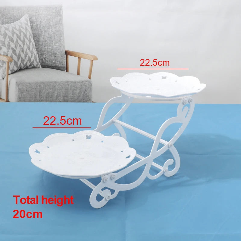 Plateau de support à gâteaux et desserts, 1 pièce, présentoir à thé de l'après-midi pour mariage, fête d'anniversaire, repas froids, Table de pause thé