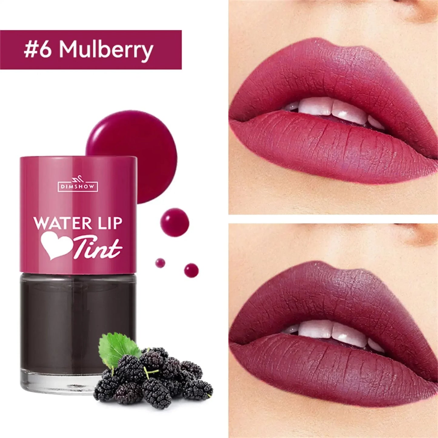 Teinte teinture liquide rouge à lèvres et Blush 2 en 1 étanche miroir brillant à lèvres eau teinte à lèvres Non collant lèvres yeux joue maquillage cosmétique