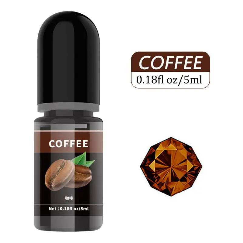 Pigment de résine d'élection xy, liquide, colorant de résine UV, tournant transparent pour résine UV, colle AB, coloration bricolage, fabrication de bijoux d'art, 5ml