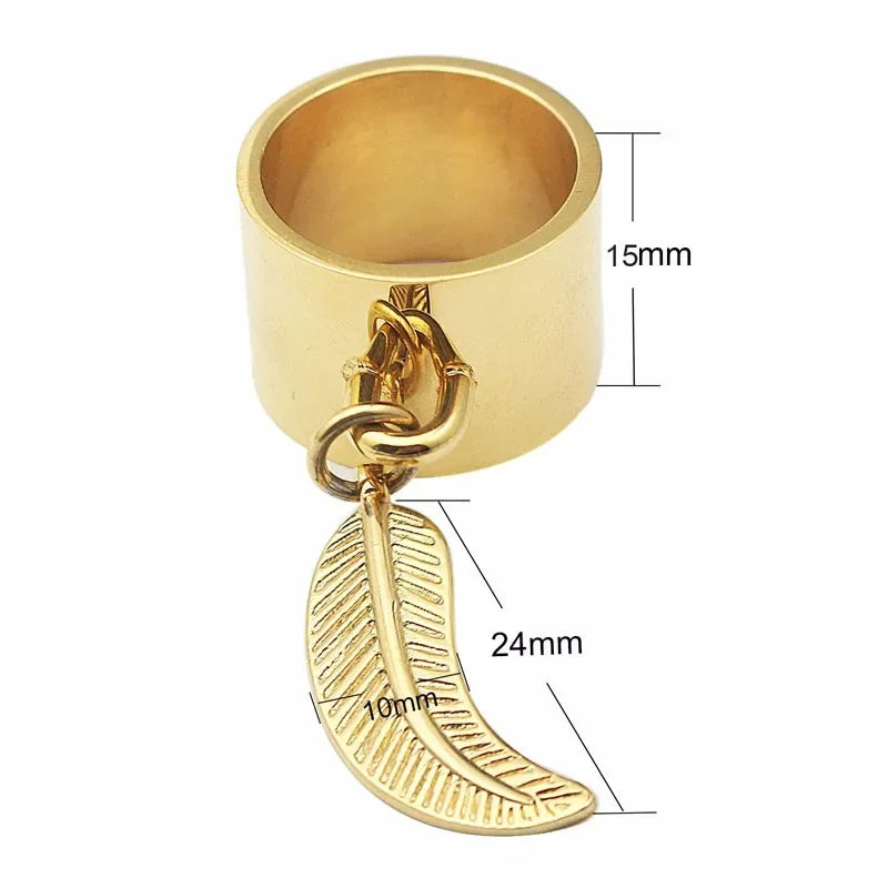 Bague pendentif géométrique ovale pour femmes, bijoux à la mode, en acier inoxydable, taille 7 10 11 6 9 8