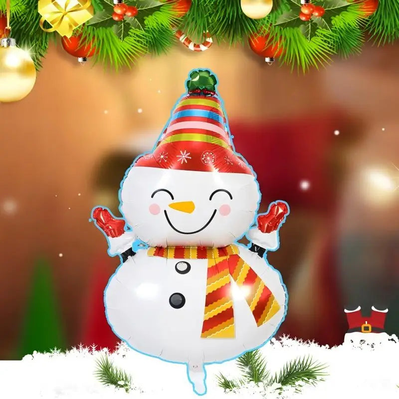 Ballon bonhomme de neige bricolage