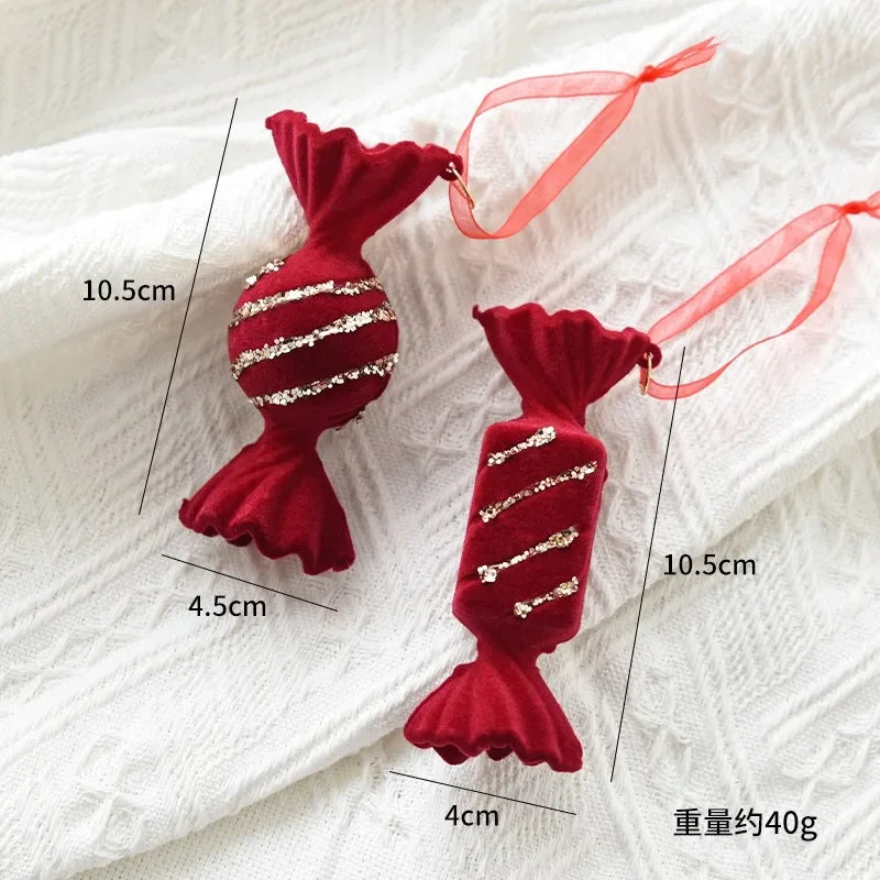 Décoration arbre de Noël rouge