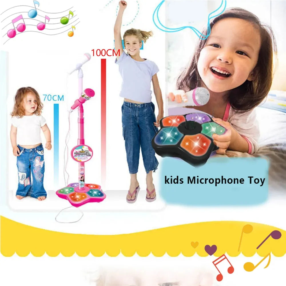 Haut-parleur de Microphone Musical avec chanson populaire, Instrument de musique, jouets éducatifs d'entraînement cérébral, cadeau d'anniversaire pour fille et garçon
