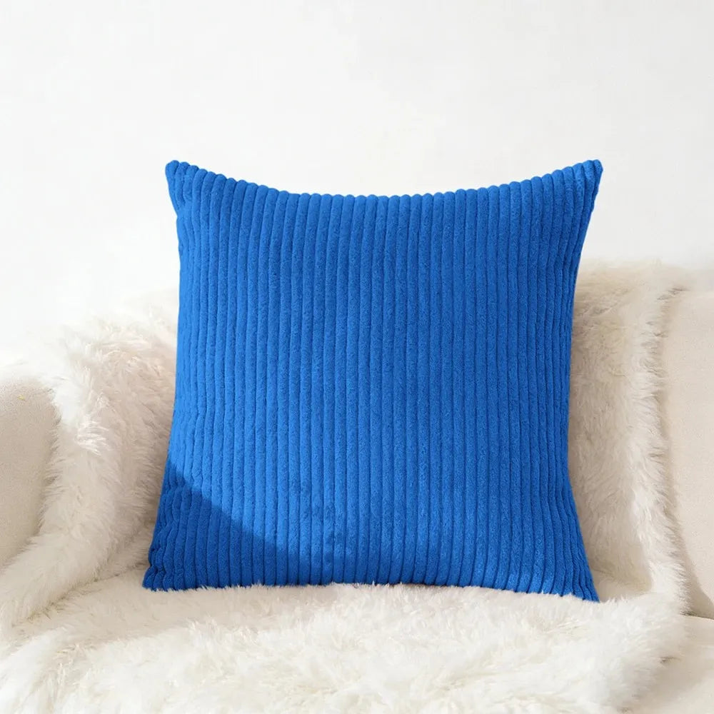 Housse de coussin en velours côtelé, grande taille 70x70 65x65