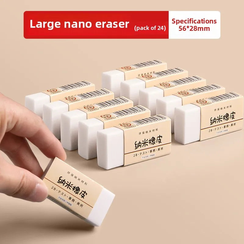 Gommes artistiques sans miettes, sans marques, pour élèves du primaire, propres, Non toxiques, effacer les mots dans les lignes, 24/30 pièces