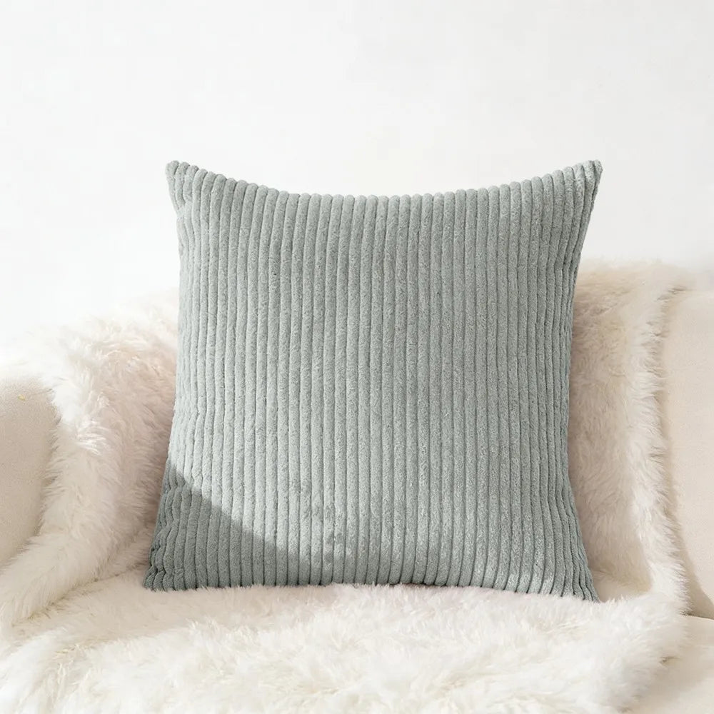 Housse de coussin en velours côtelé, grande taille 70x70 65x65