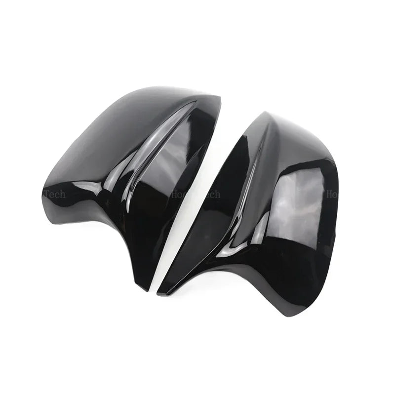 Couvercle de miroir noir en Fiber de carbone, pour Infiniti Q50 Q60 QX30 Q70 2014 – 2022, paire de housses de rétroviseurs latéraux extérieurs