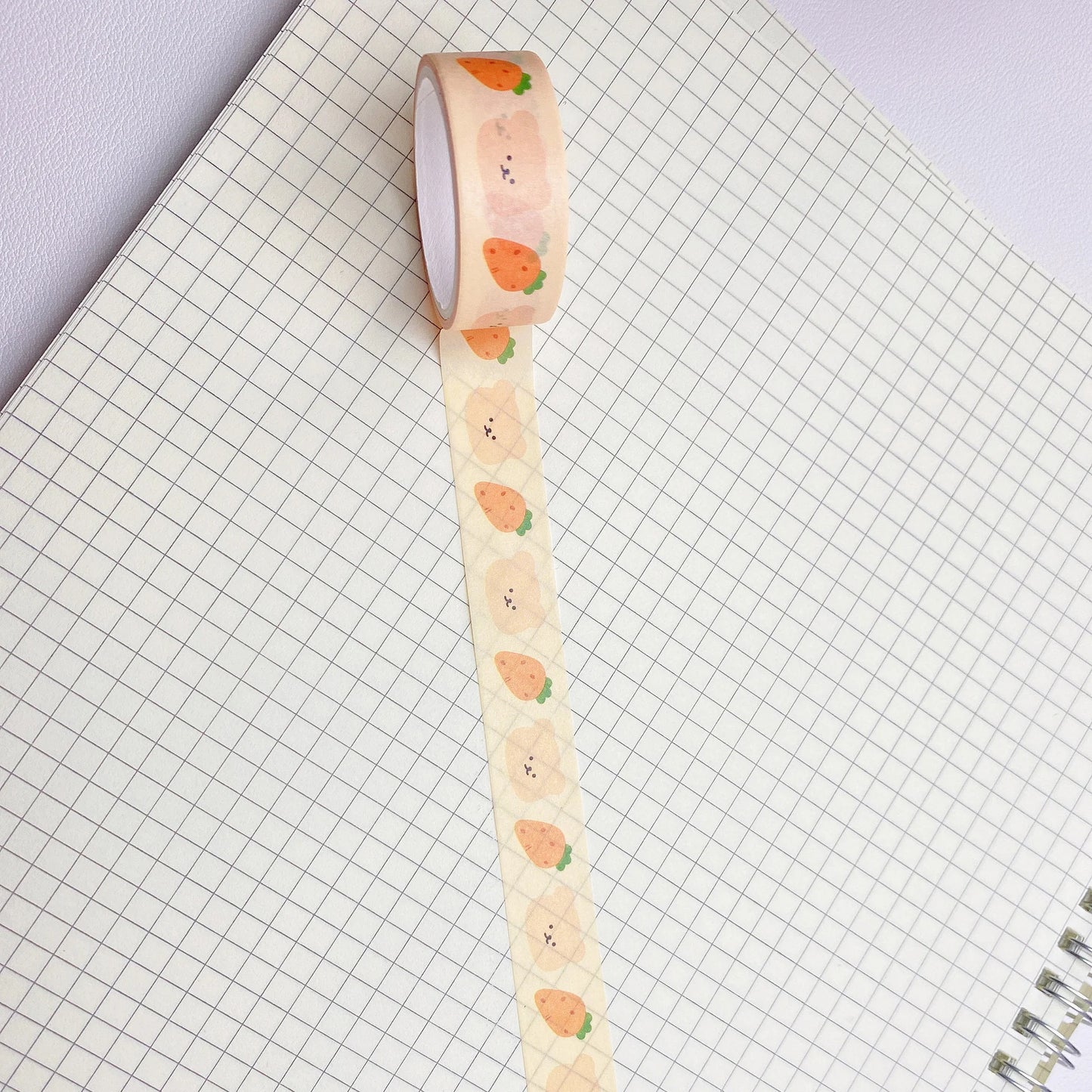 Ins – autocollant de scellage ours Fruits légumes, 1 pièce, bande décorative de masquage, Style Simple, papeterie créative d'étudiant