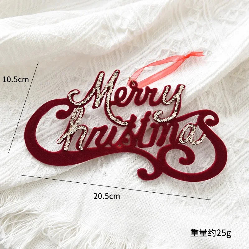 Décoration arbre de Noël rouge