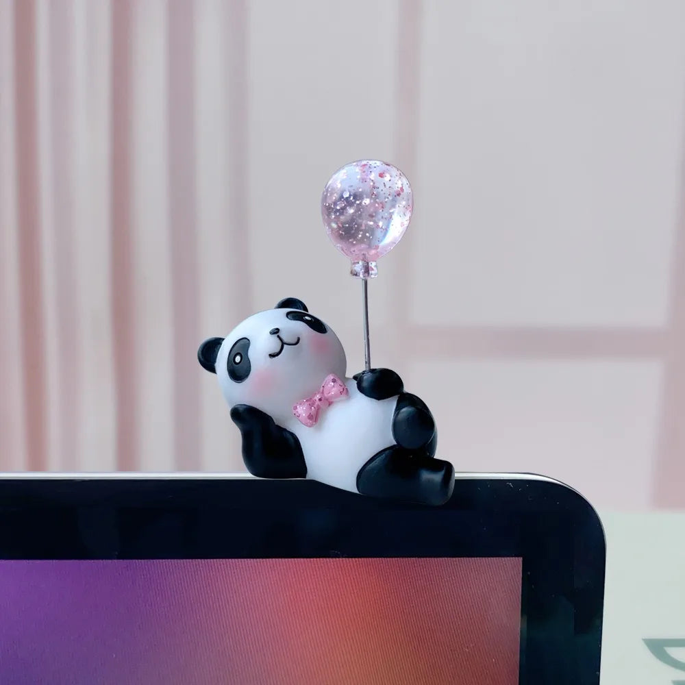 Ballon, animaux, créatif en résine, Animal Panda, décoration de voiture, ours, affichage d'ordinateur de maison, décoration de gâteau, cadeau de saint valentin