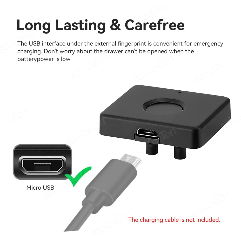Serrure biométrique à empreintes digitales pour maison intelligente, tiroir caché, serrure électronique, stockage de fichiers de confidentialité, Protection de sécurité résidentielle sans clé