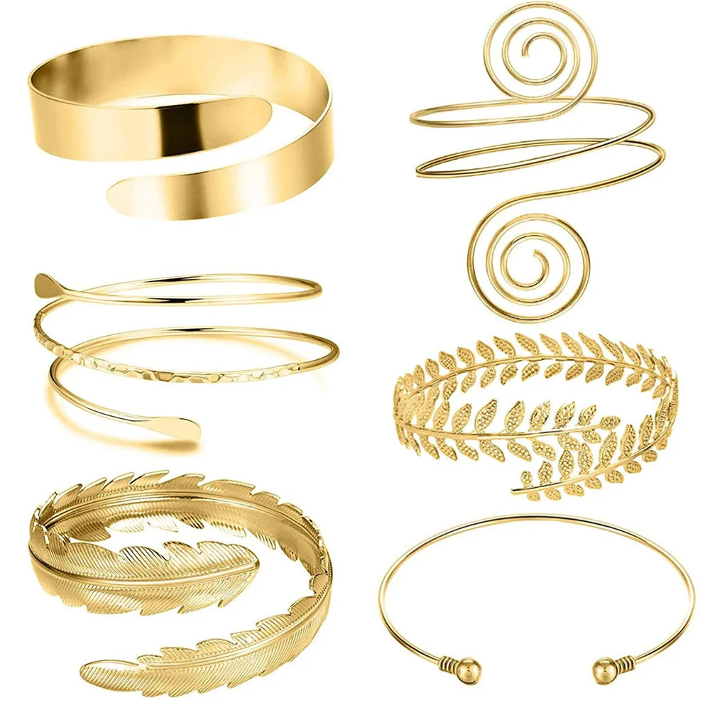 Nouveauté Bracelet de bras réglable couleur or brassard Bracelet mode Pulseiras Bijoux amant Bracelet Hip Hop bracelets pour femme