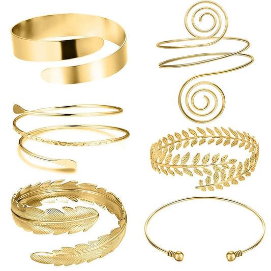 Nouveauté Bracelet de bras réglable couleur or brassard Bracelet mode Pulseiras Bijoux amant Bracelet Hip Hop bracelets pour femme