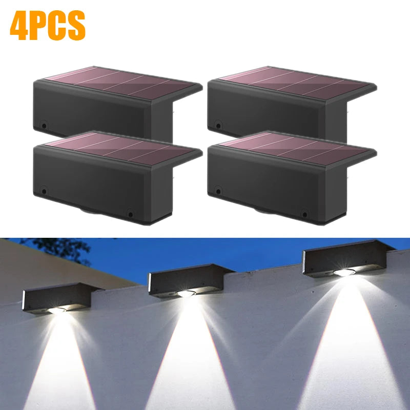 Lampe de lavage murale solaire étanche extérieure mur LED lumière cour lampe décorative balcon jardin