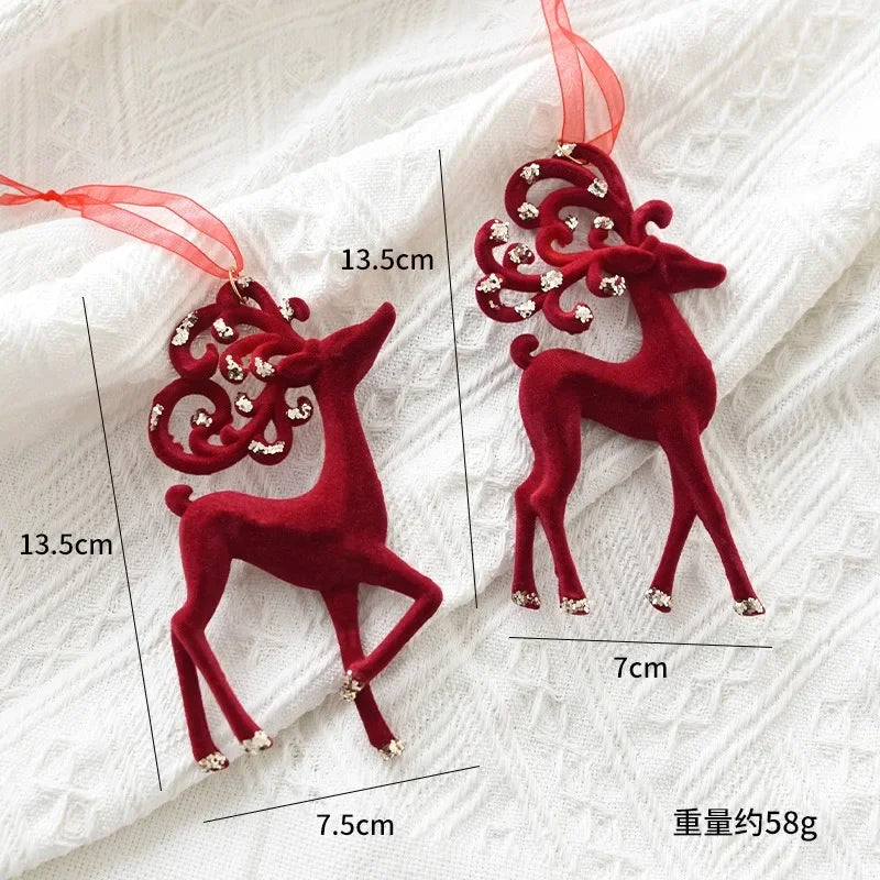 Décoration arbre de Noël rouge