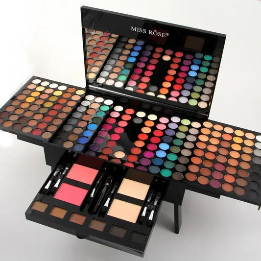 Palette de maquillage pour les yeux, 180 couleurs, fard à barrage, poudre, blush, kit cosmétique, apprêt, Shoous, ensemble