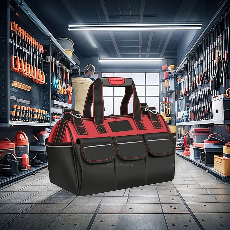 Sac à outils en tissu, clé d'électricien professionnelle, étanche, sac à outils de rangement multifonction pour le travail