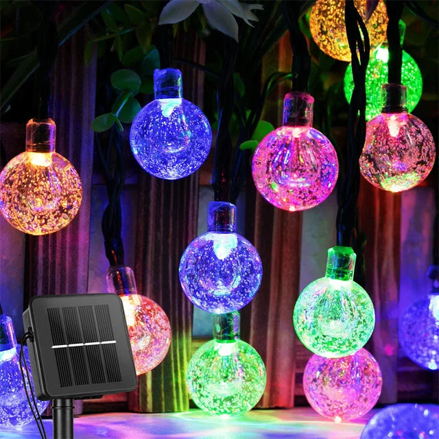 Guirxiété Lumineuse Solaire en Clip pour Décoration Extérieure, 200 LED, Étanche, Feston, Lumière Dégradée, Jardin, Noël