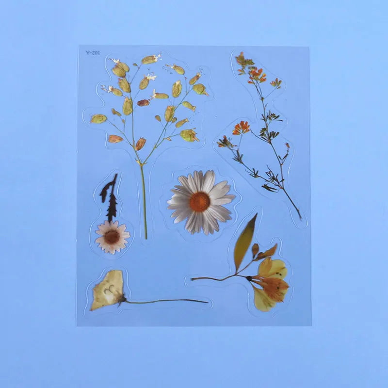 Autocollants de remplissage de résine de fleurs séchées simulées pour le plaisir, décoration de moule en silicone, UV, bricolage, scrapbooking, élection, xy