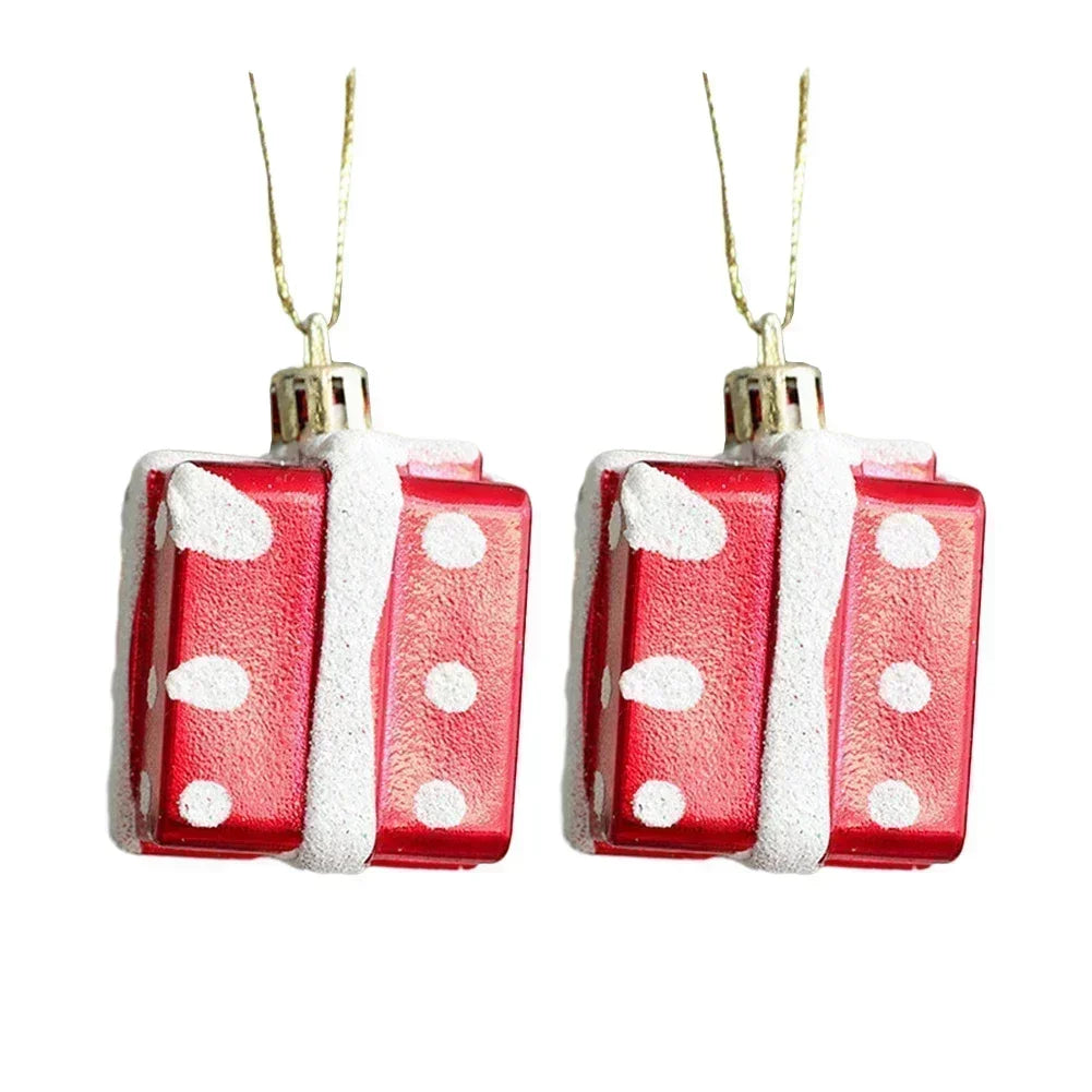 Boules de noël bonhomme de neige, 2 pièces, décoration d'arbre de noël suspendus