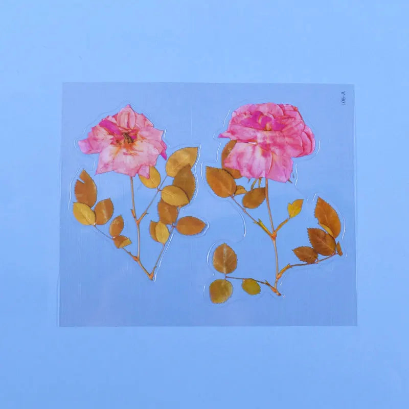 Autocollants de remplissage de résine de fleurs séchées simulées pour le plaisir, décoration de moule en silicone, UV, bricolage, scrapbooking, élection, xy