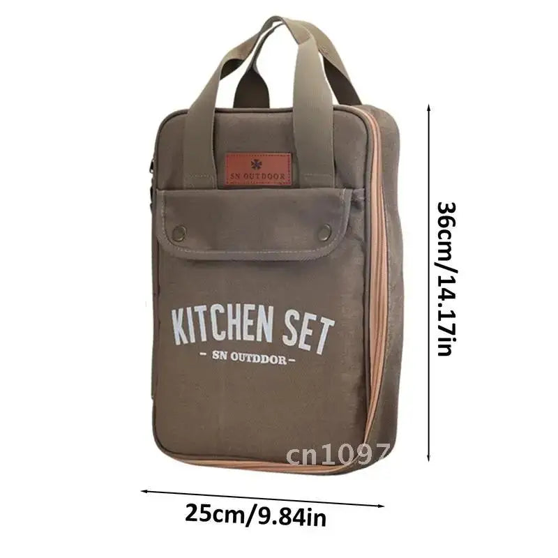 Équipement de cuisine en plein air, Kit d'ustensiles de cuisine de Camping avec sac de Camping, ensemble d'organisateurs de voyage, ensemble d'ustensiles de cuisine, outil d'ustensiles