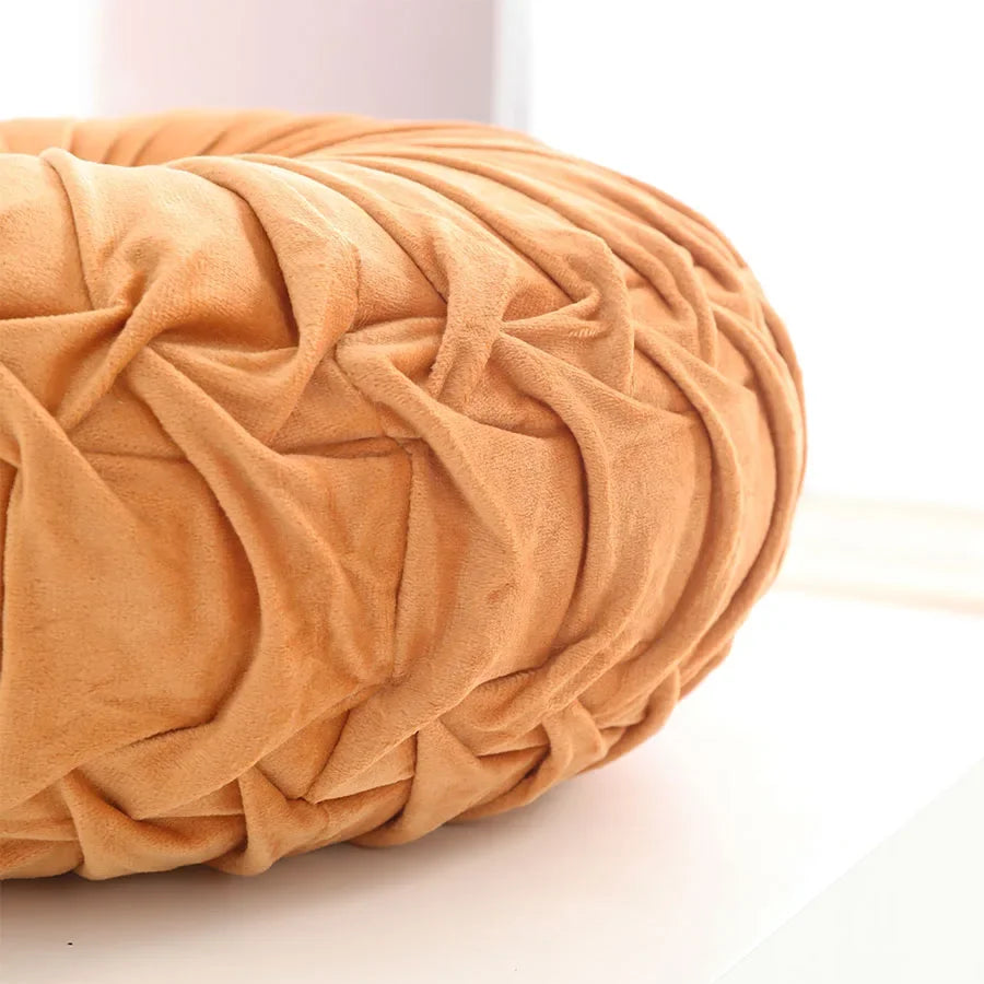 Coussin de soutien lombaire en velours néerlandais 3D plissé