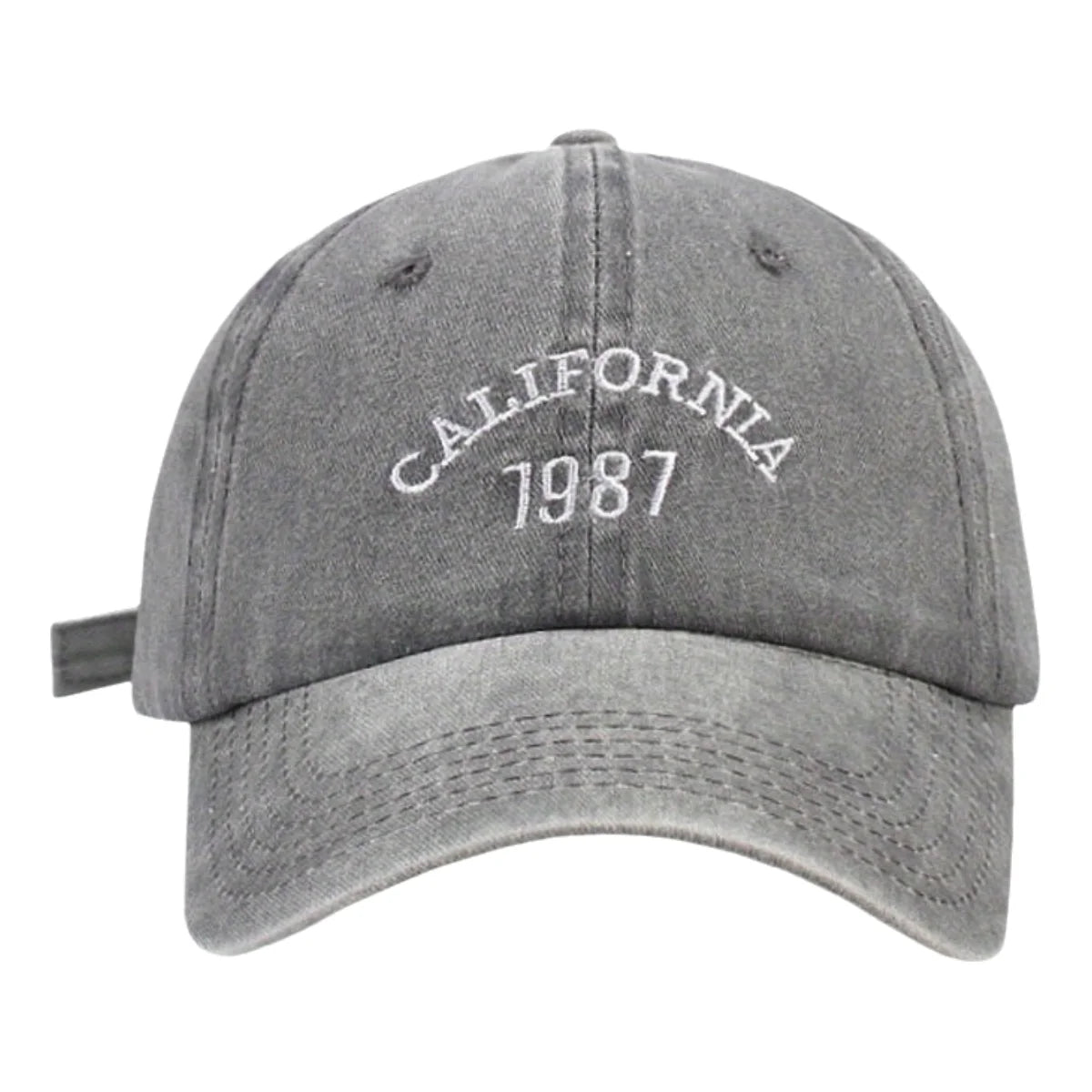 Chapeau de Baseball Vintage Délavé et Décontracté avec Lettres Brodées, Casquette en Denim Américain Solide, à la Mode, Polyvalent, pour Papa