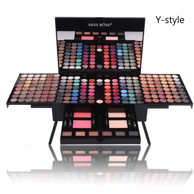 Palette de maquillage pour les yeux, 180 couleurs, fard à barrage, poudre, blush, kit cosmétique, apprêt, Shoous, ensemble