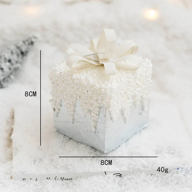 Décorations de sapin de Noël dorés avec nœuds