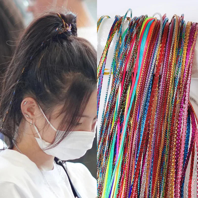 90 cm mélange coloré 4-30 pièces tresses de cheveux brins de corde pour tresses africaines filles bricolage queue de cheval tresses femmes style cheveux accessoires