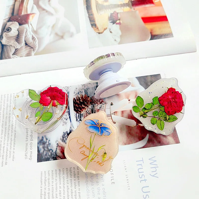 Support de téléphone portable irrégulier, moule en résine époxy pour bricolage, Support de téléphone portable, moule en Silicone, Support de poignée de téléphone, outils de Support de bureau