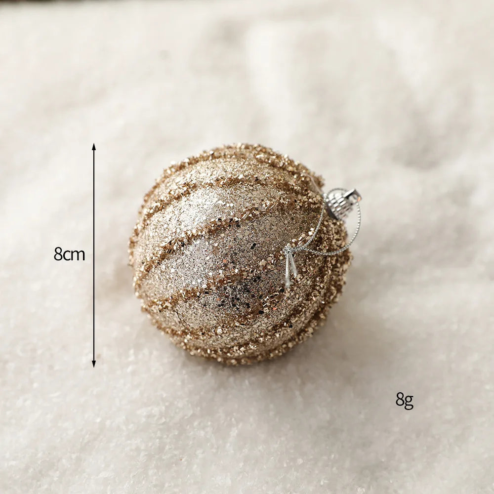 Boule de paillettes de Noël pour la décoration de la maison