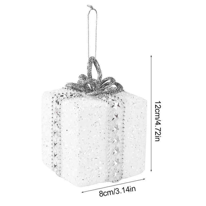 Décoration de sapin de Noël en mousse blanche