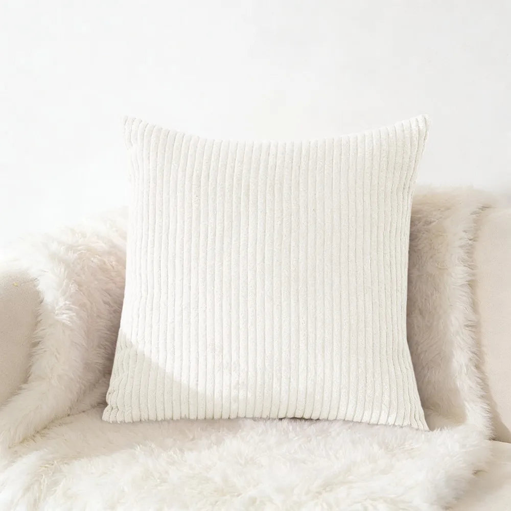 Housse de coussin en velours côtelé, grande taille 70x70 65x65