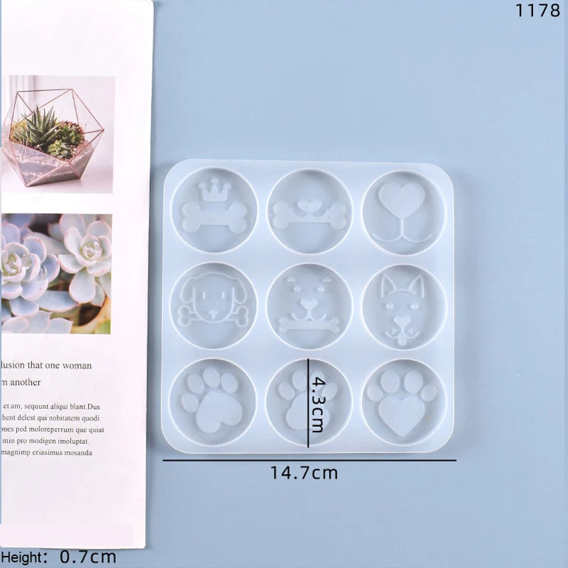 Support de téléphone portable irrégulier, moule en résine époxy pour bricolage, Support de téléphone portable, moule en Silicone, Support de poignée de téléphone, outils de Support de bureau