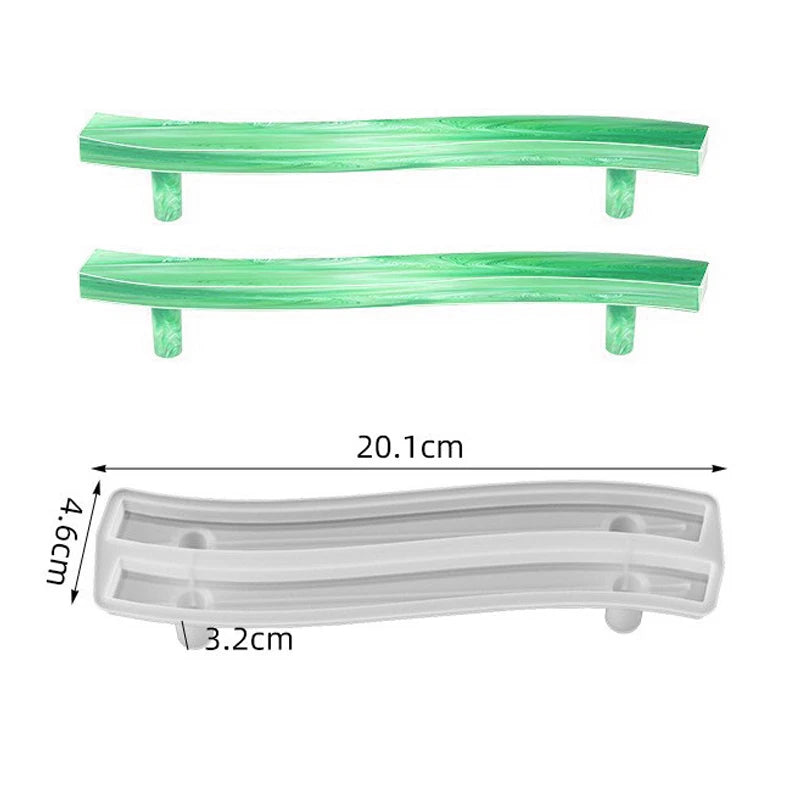 Plateau en résine époxy, moule en Silicone, grand rectangle, assiette à thé, dessous de verre, moule en résine pour la décoration de la maison, fabrication artisanale, fournitures d'art