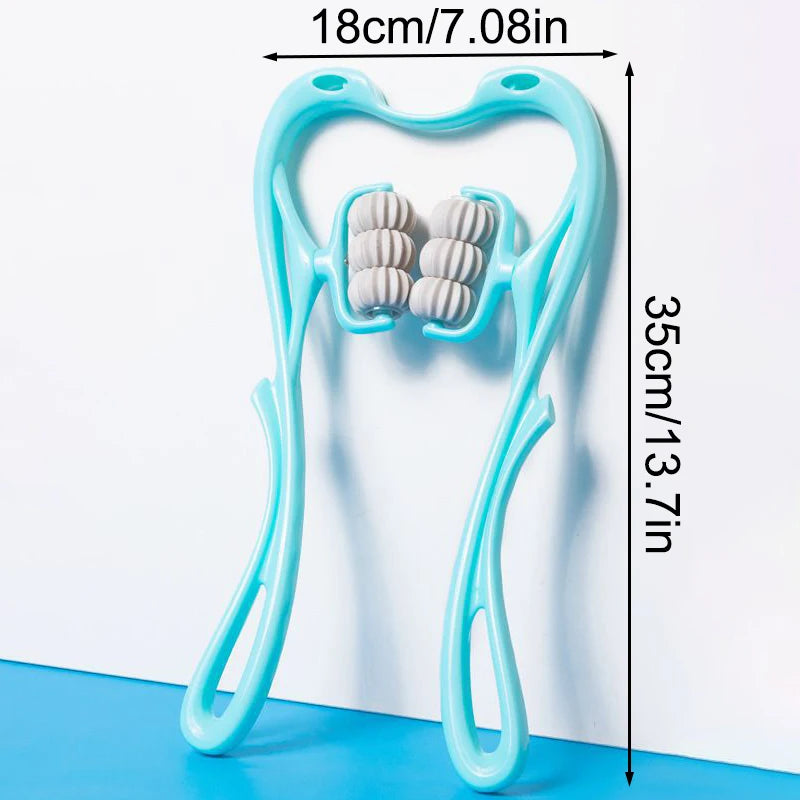 Masseur de cou Cervical, pince de cou manuelle, rouleau de pétrissage multifonctionnel, masseur de Relaxation des épaules et du cou à 6 boules