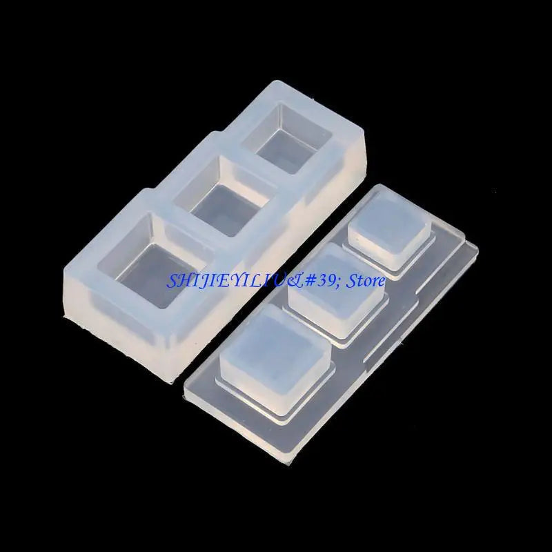 E21F Silicone Rond Moule résine Ellipse Moules