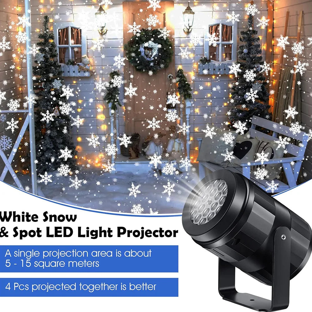 Projecteur de flocon de neige LED USB