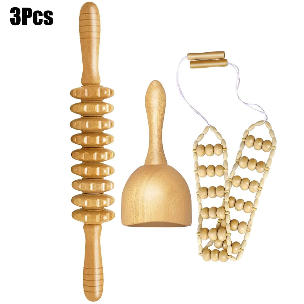 Outils de Massage thérapeutique au bois, masseur de Drainage lymphatique, outils de sculpture du corps pour Maderoterapia Colombiana, Anti-Cellulite