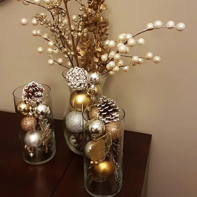 Boules de Noël pour arbre de Noël, 24 pièces, 4cm