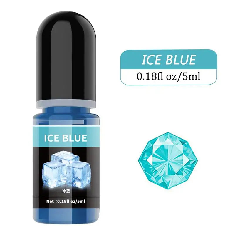 Pigment de résine d'élection xy, liquide, colorant de résine UV, tournant transparent pour résine UV, colle AB, coloration bricolage, fabrication de bijoux d'art, 5ml