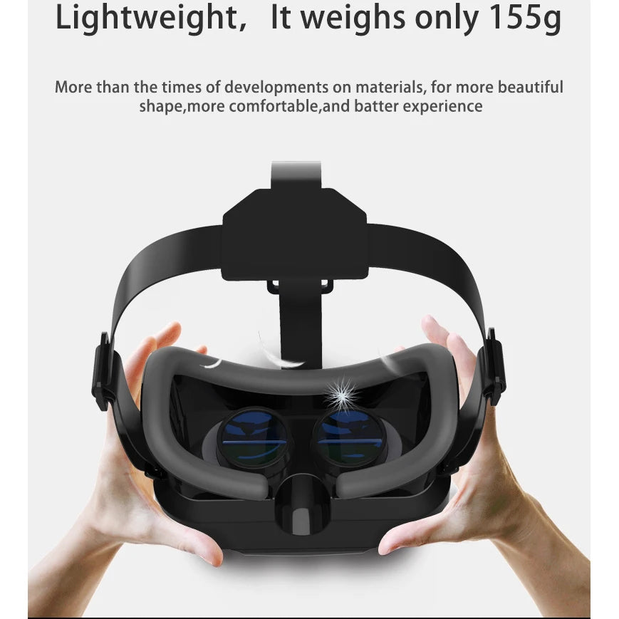 Lunettes VR de réalité virtuelle 3D, pour téléphone portable, Smartphones, casque de jeu de 7 pouces, avec lunettes Viar réelles, lentilles pour appareil portable