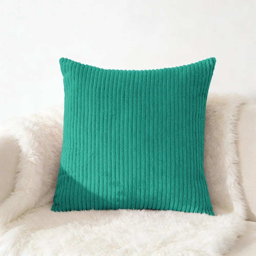 Housse de coussin en velours côtelé, grande taille 70x70 65x65