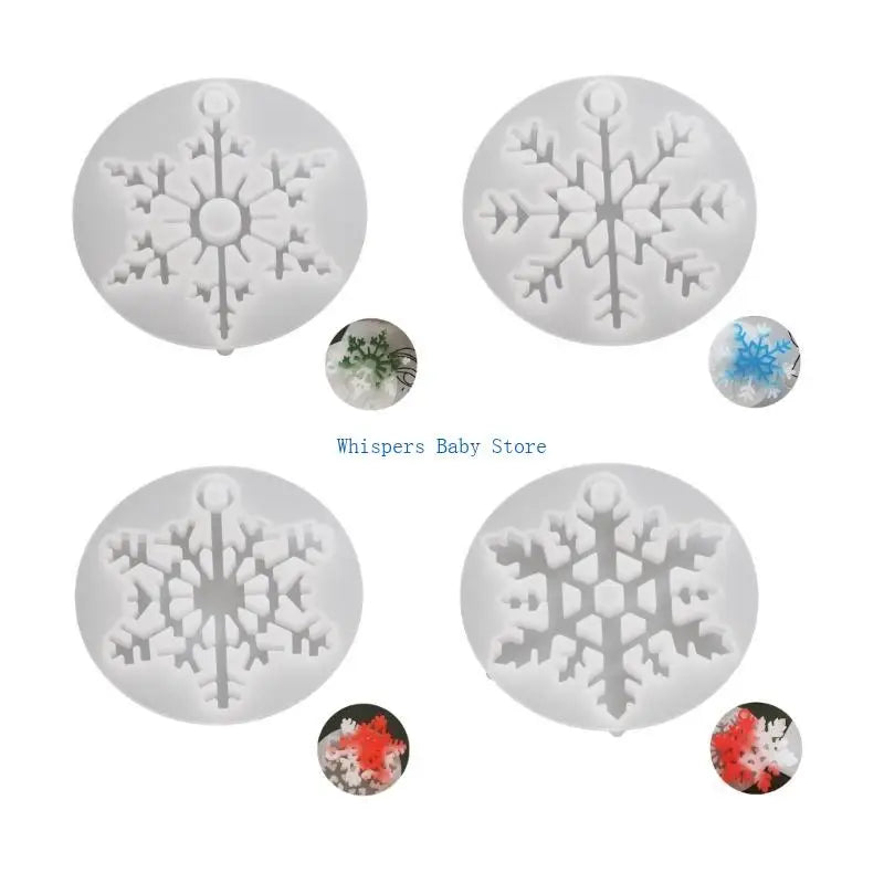 U90E Moules flocons neige en résine époxy réutilisables pour les boucles d'oreilles les clés