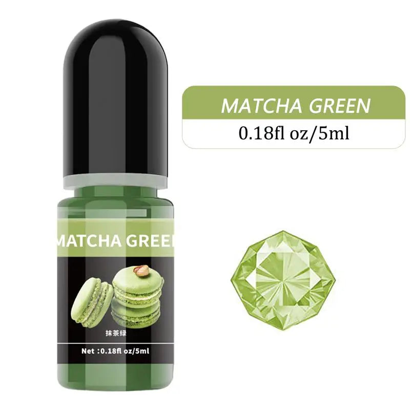 Pigment de résine d'élection xy, liquide, colorant de résine UV, tournant transparent pour résine UV, colle AB, coloration bricolage, fabrication de bijoux d'art, 5ml